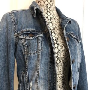 American Eagle Cropped Jean Jacket